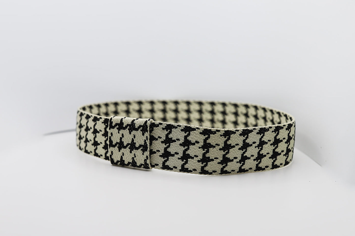 Black Houndstooth Hatband - Hattie Lapel