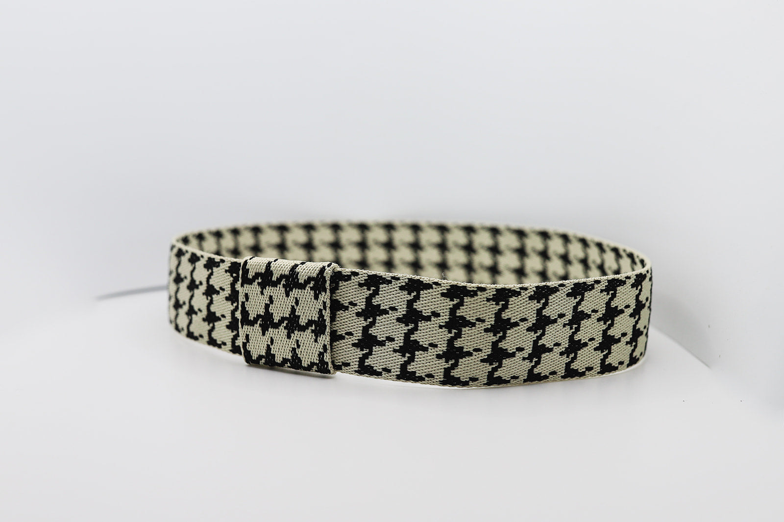 Black Houndstooth Hatband - Hattie Lapel