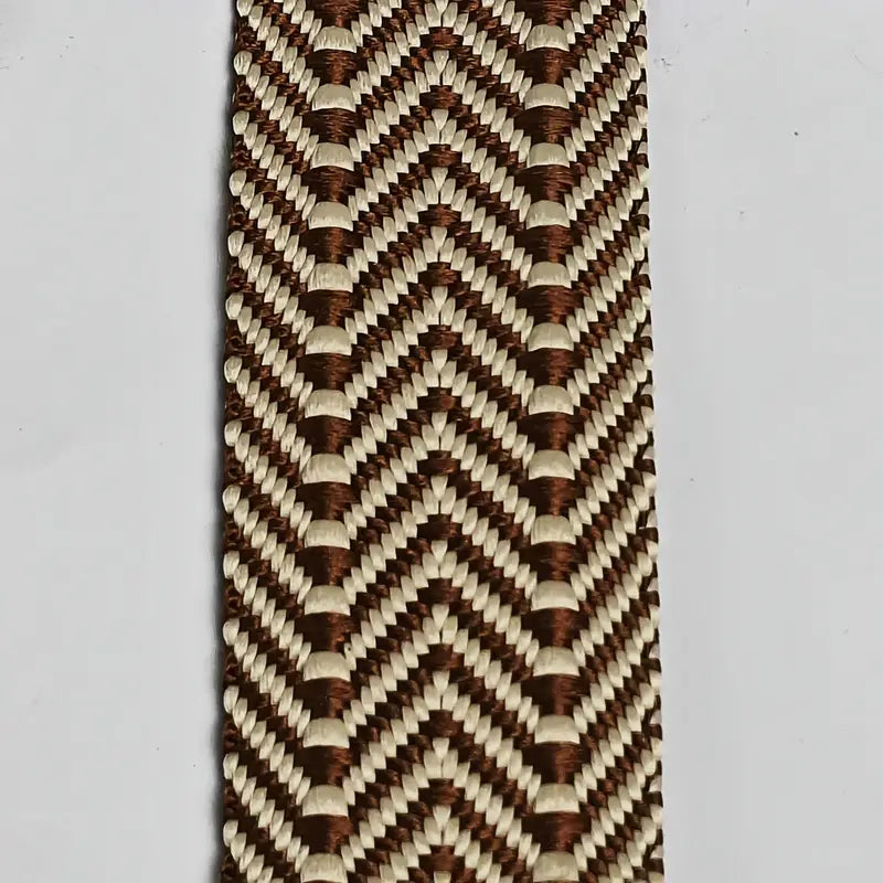 Chocolate Zig Zag Pattern - Hattie Lapel