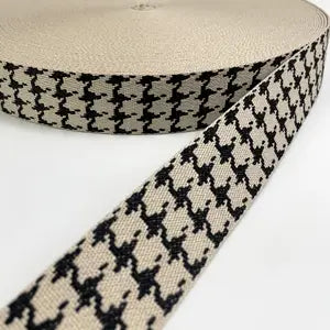 Black Houndstooth Hatband - Hattie Lapel