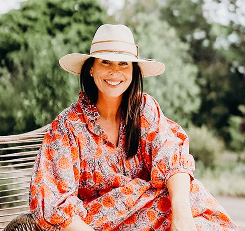 Tan Brown Wide Stripe Hatband - Hattie Lapel