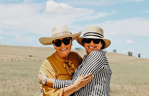 Tan White Bohemian Hatband - Hattie Lapel