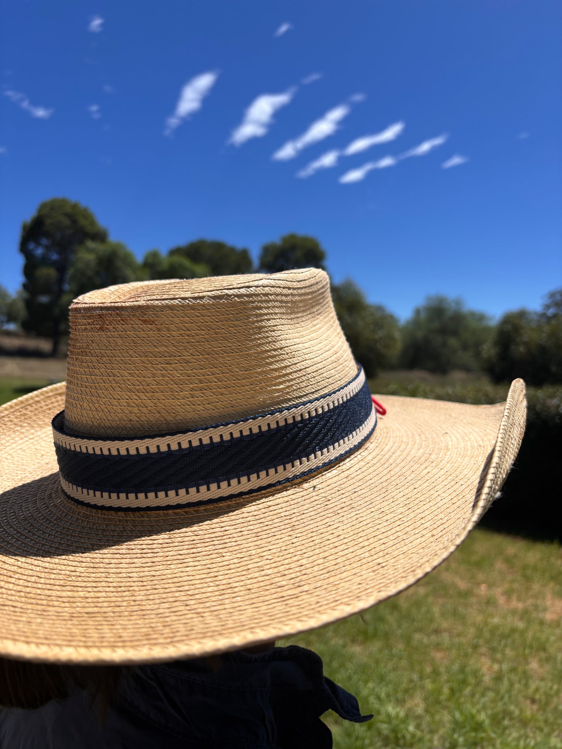 Navy Blue Luxury Hatband - Hattie Lapel