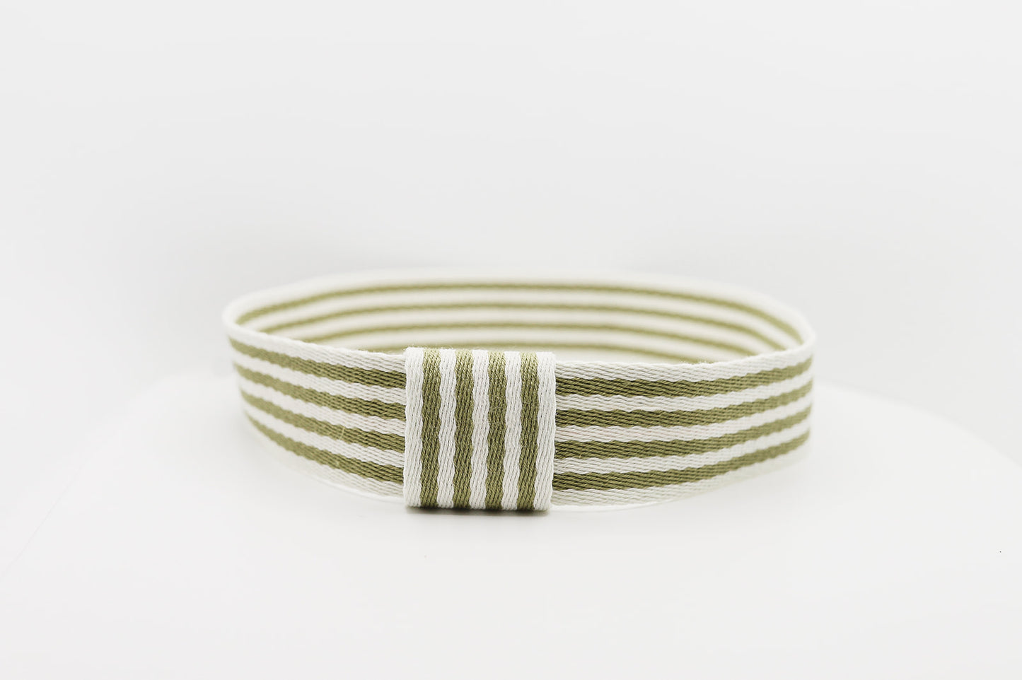Khaki Beach Stripe Hatband - Hattie Lapel