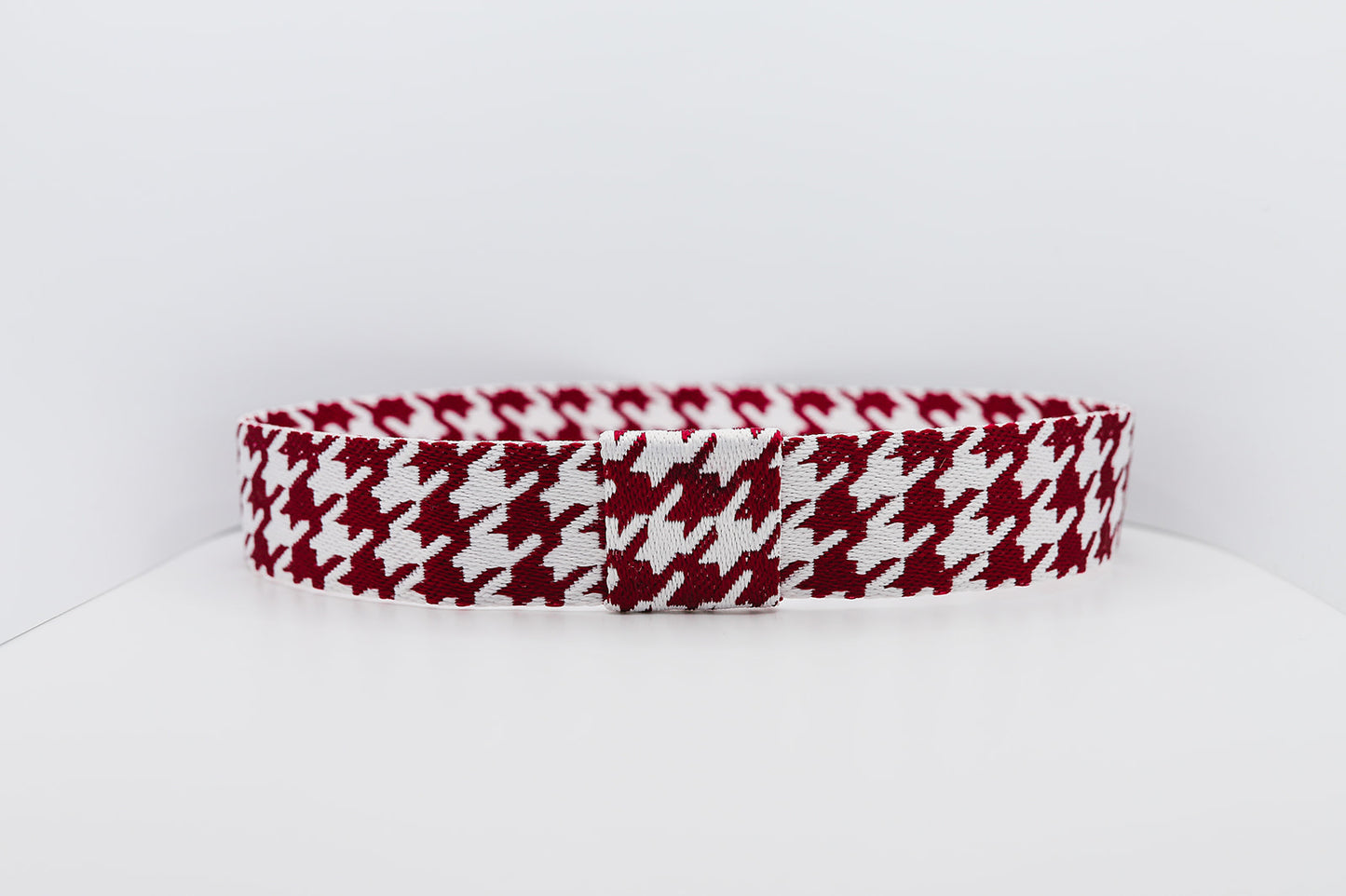 Red Houndstooth Hatband - Hattie Lapel