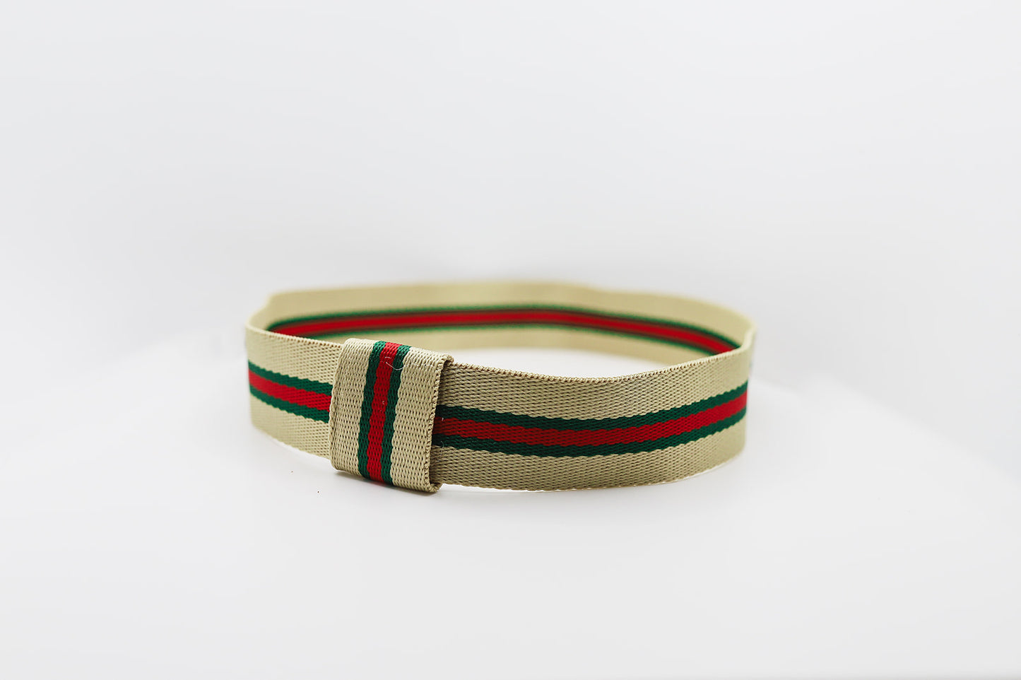 Red Green Tan Hatband - Hattie Lapel