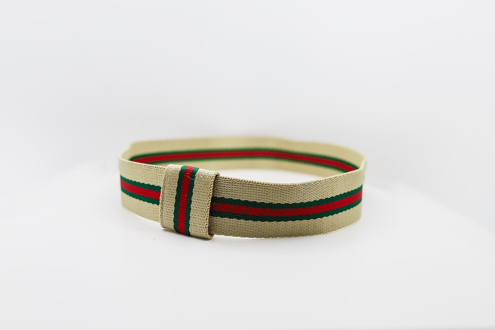 Red Green Tan Hatband - Hattie Lapel
