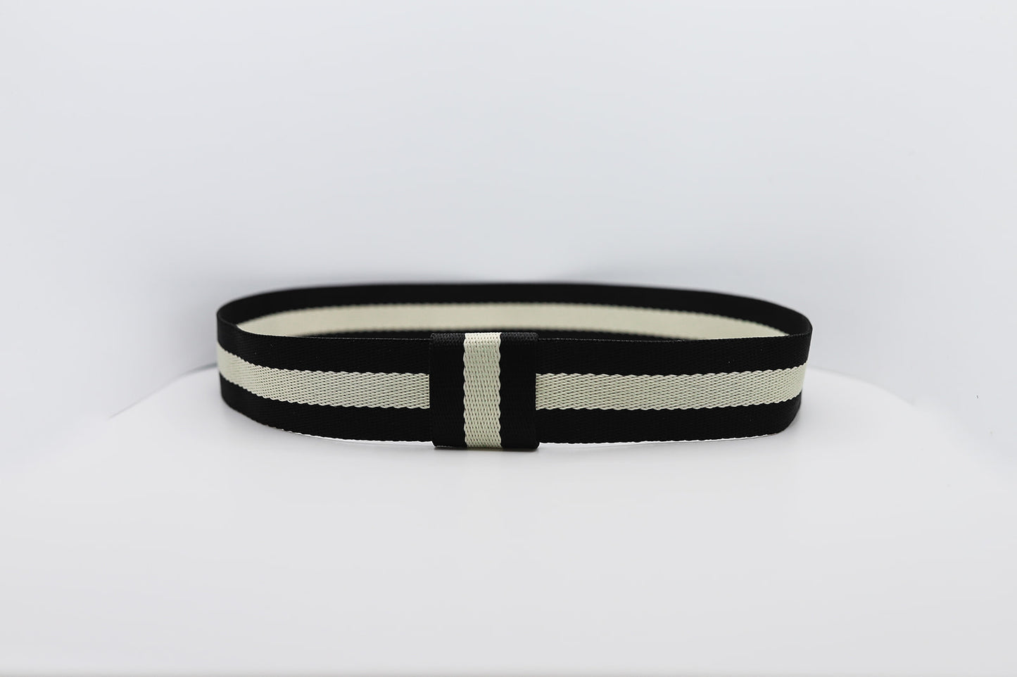 Black White Stripe Hatband - Hattie Lapel
