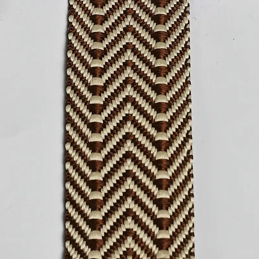 Chocolate Zig Zag Pattern - Hattie Lapel