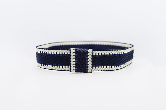 Navy Blue Luxury Hatband - Hattie Lapel